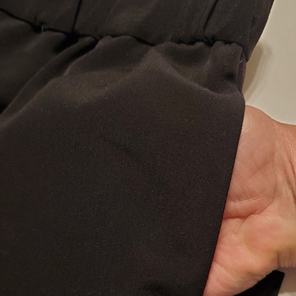 Vince Camuto Womens Black Lounge Joggers Wide Leg Elastic Cuff Drape Pant Size M - Picture 3 of 8